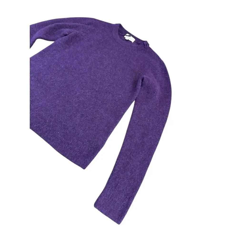 & Other Stories Purple Wool Alpaca Blend Crewneck Sweater XS